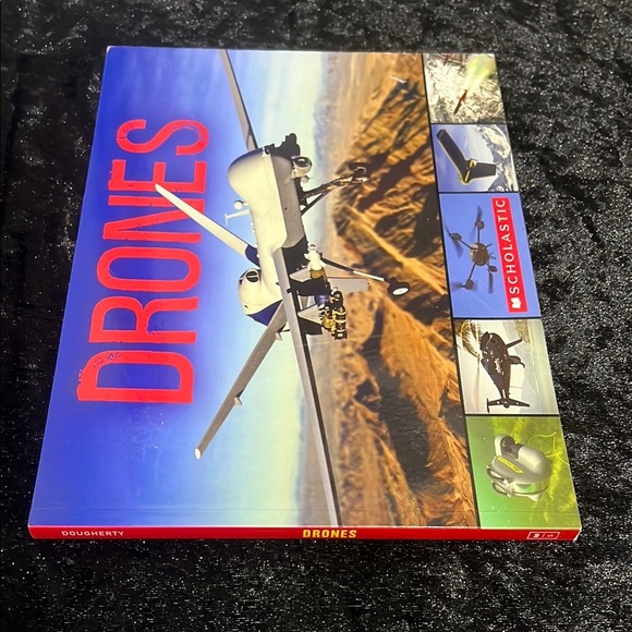 Scholastic DRONES Book with Red and Blue Cover $7 - Picture 3 of 4